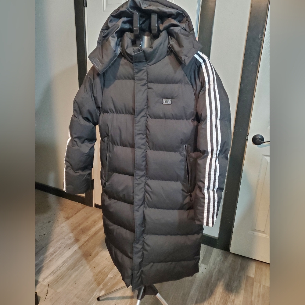 NEW Womens Heated Black Puffer Coat 100% Poly Fiber Fill With Battery Pack SZ S - Picture 6 of 14